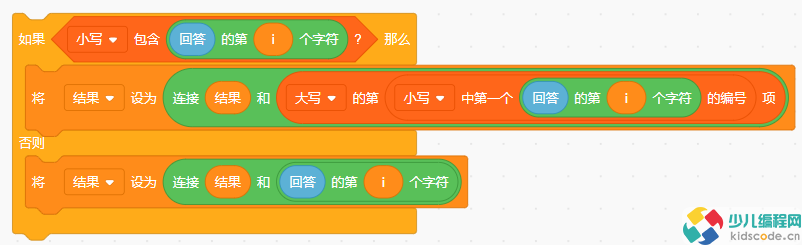 青少儿编程等级考试/Scratch小高组复赛真题-字母大小写转换