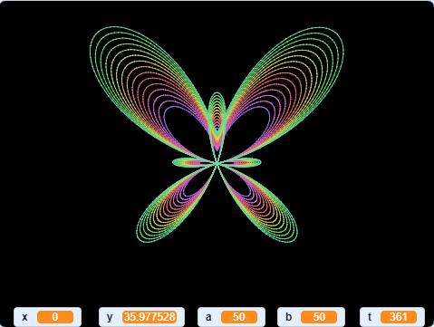 scratch作品_数学之美-scratch绘制蝴蝶