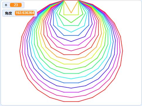 scratch作品_信息素养大赛Scratch决赛真题-一次画出20个多边形源码
